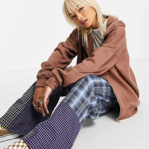 Brown Zip Up Hoodie - Picture 3 of 8